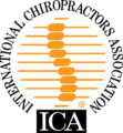 Logo ICA steht für die International Chiropractors Association